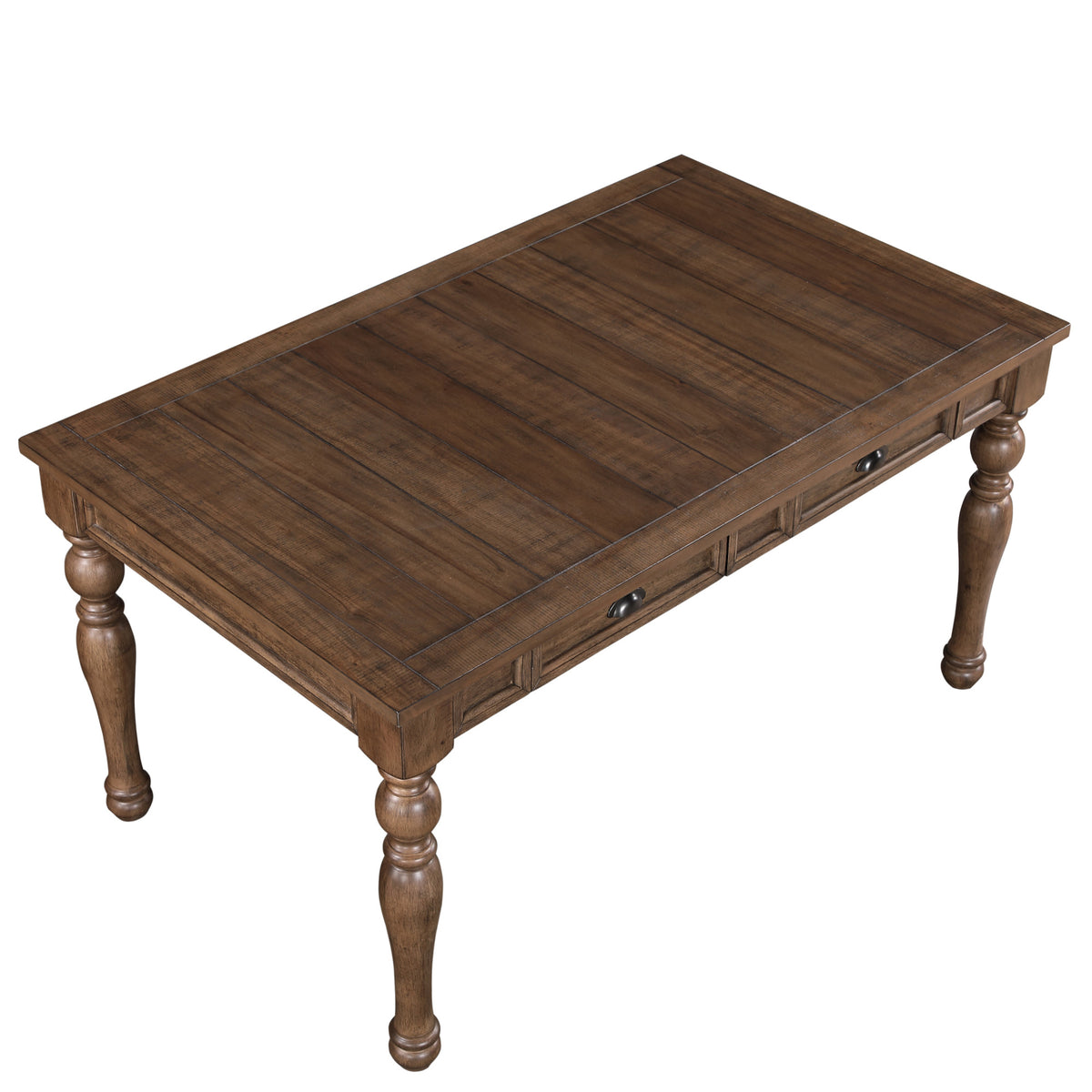 Joanna 59.5″ 4-Drawer Dining Table, Brown from Steve Silver - Luna Furniture