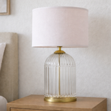 Nebulis Table Lamp Gold - Clear and Pink from Ashcroft Furniture - Luna Furniture