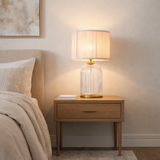 Nebulis Table Lamp Gold - Clear and Pink from Ashcroft Furniture - Luna Furniture