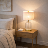 Nebulis Table Lamp Gold - Clear and Pink from Ashcroft Furniture - Luna Furniture