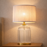 Nebulis Table Lamp Gold - Clear and Pink from Ashcroft Furniture - Luna Furniture