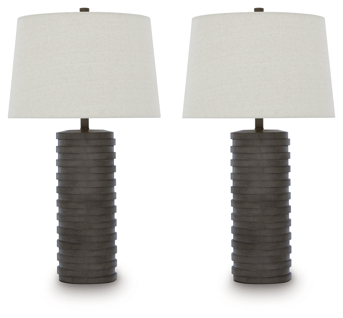 Neilett Antique Brown Table Lamp (Set of 2) from Ashley - Luna Furniture