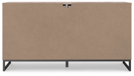 Neilsville Full Platform Bed with Dresser and Chest in Whitewash from Ashley - Luna Furniture