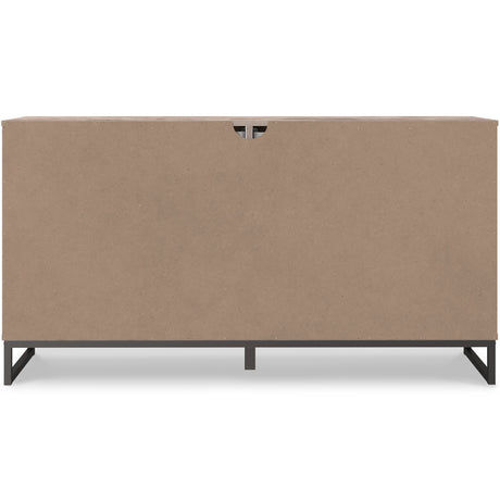 Neilsville Full Platform Bed with Dresser, Chest and Nightstand in Whitewash from Ashley - Luna Furniture