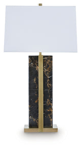 Neonish Black/Gold Finish Table Lamp from Ashley - Luna Furniture