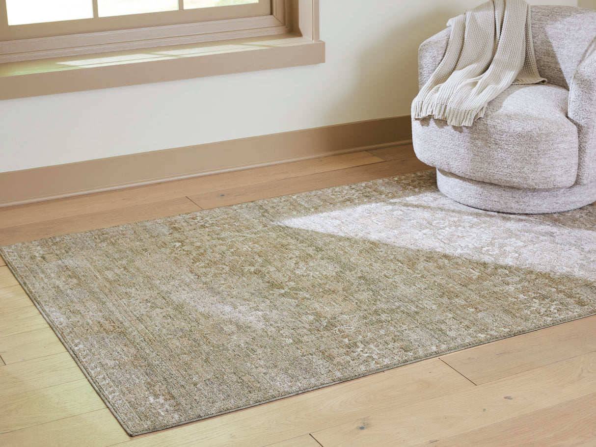 Neroham Gray/Brown/Cream Medium Rug from Ashley Furniture - Luna Furniture