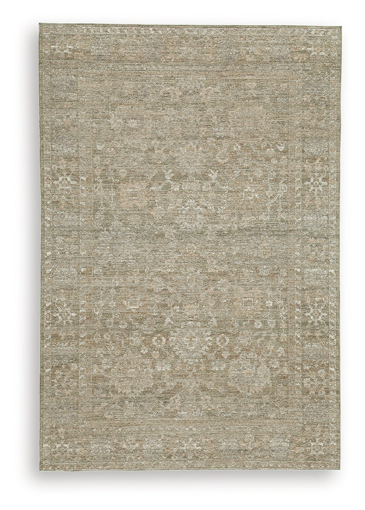 Neroham Gray/Brown/Cream Medium Rug from Ashley Furniture - Luna Furniture