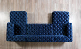 Neva Blue Velvet Double Chaise Sectional from Nova Furniture - Luna Furniture