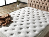 Nevada Full Storage Bed With Headboard in Cream from Furnia - Luna Furniture