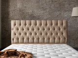 Nevada King Storage Bed With Headboard in Cream from Furnia - Luna Furniture