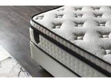 Nevada Twin Storage Bed With Headboard Vinyl in White from Furnia - Luna Furniture