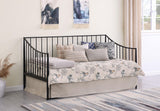 Newbury Metal Twin Daybed Bed Frame Matte Black from Coaster - Luna Furniture