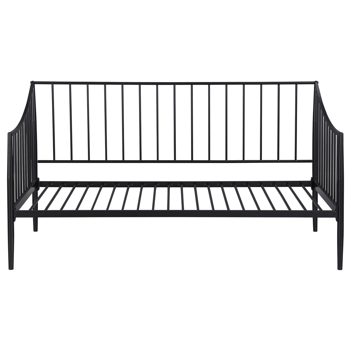 Newbury Metal Twin Daybed Bed Frame Matte Black from Coaster - Luna Furniture