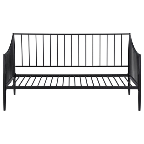 Newbury Matte Black Twin Metal Daybed Frame from Coaster - Luna Furniture