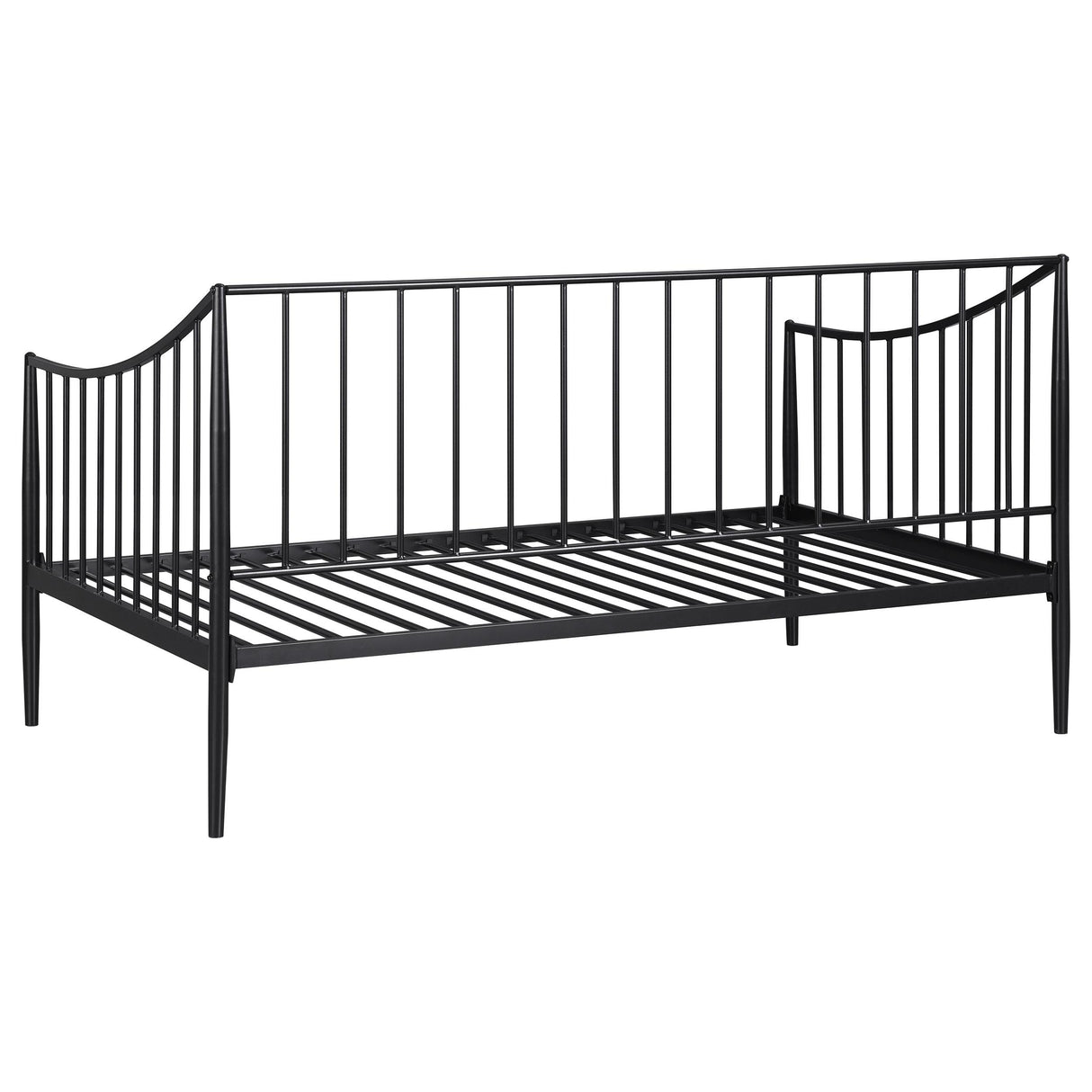 Newbury Metal Twin Daybed Bed Frame Matte Black from Coaster - Luna Furniture