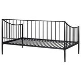 Newbury Metal Twin Daybed Bed Frame Matte Black from Coaster - Luna Furniture