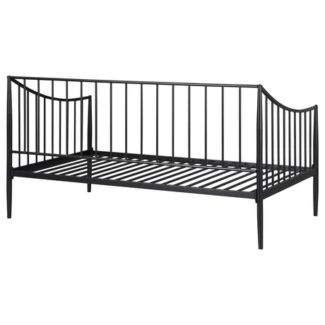 Newbury Matte Black Twin Metal Daybed Frame from Coaster - Luna Furniture