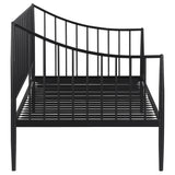 Newbury Metal Twin Daybed Bed Frame Matte Black from Coaster - Luna Furniture