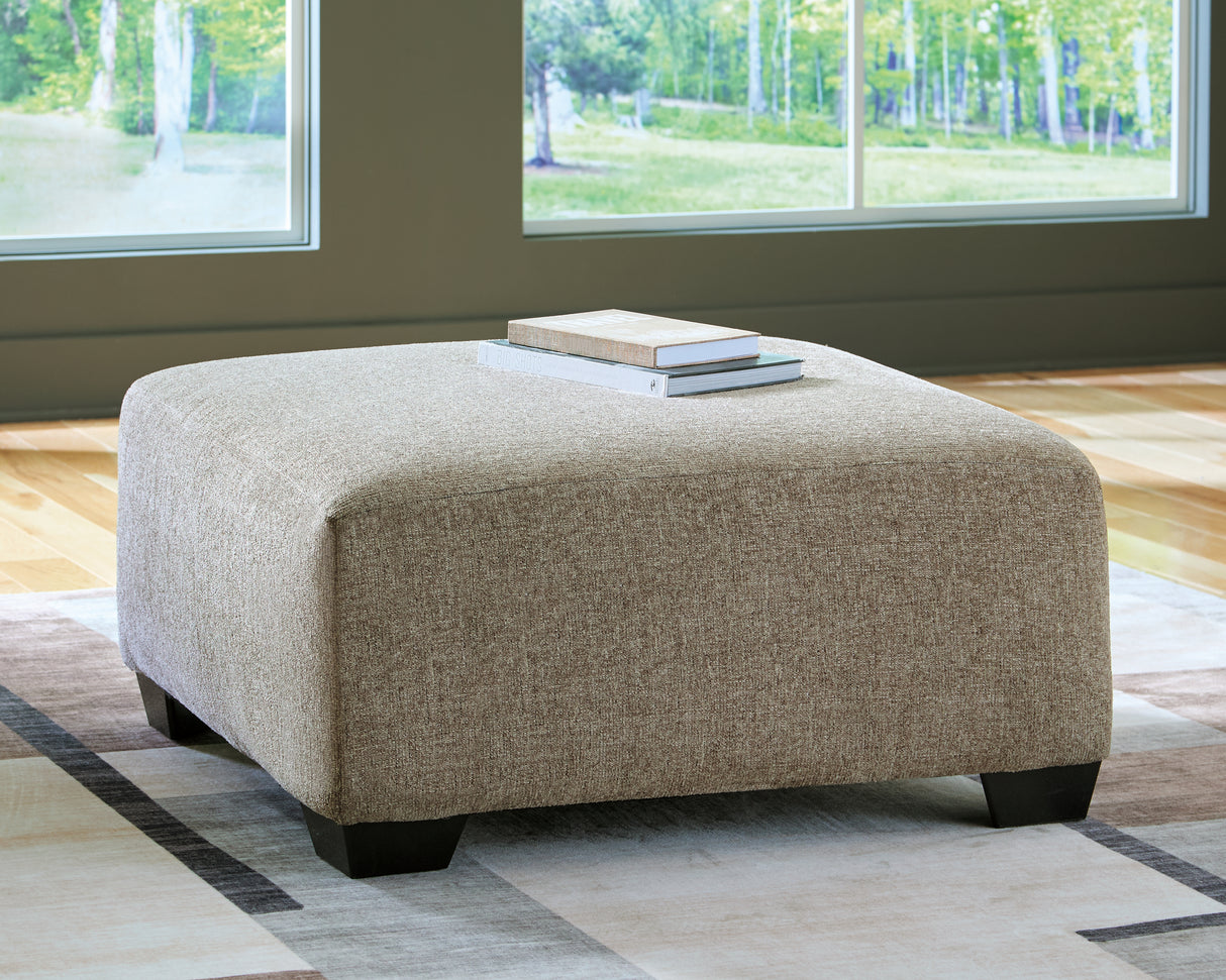 Newellen 3-Piece Sectional and Oversized Ottoman from Ashley - Luna Furniture