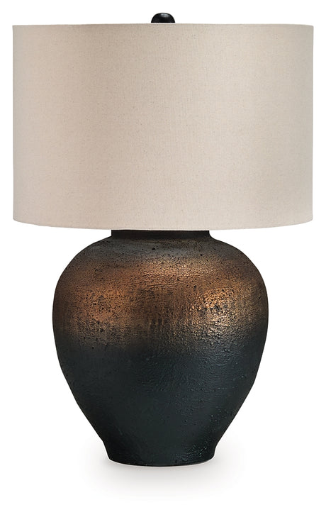 Newgerhard Brown/Black Table Lamp from Ashley - Luna Furniture