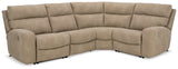Next-Gen DuraPella Sand 4-Piece Power Reclining Sectional from Ashley - Luna Furniture