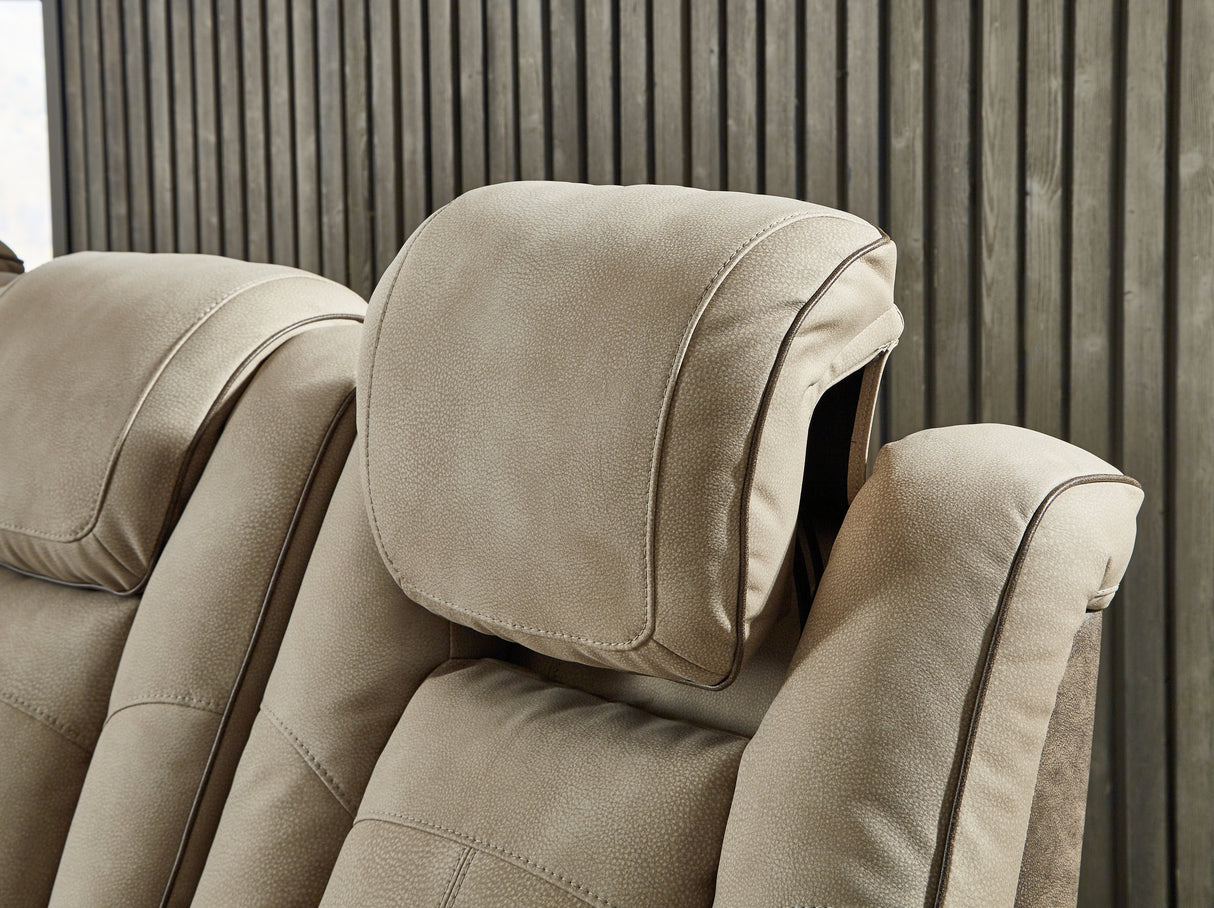 Next-Gen DuraPella Sand Power Reclining Loveseat and Power Recliner from Ashley - Luna Furniture