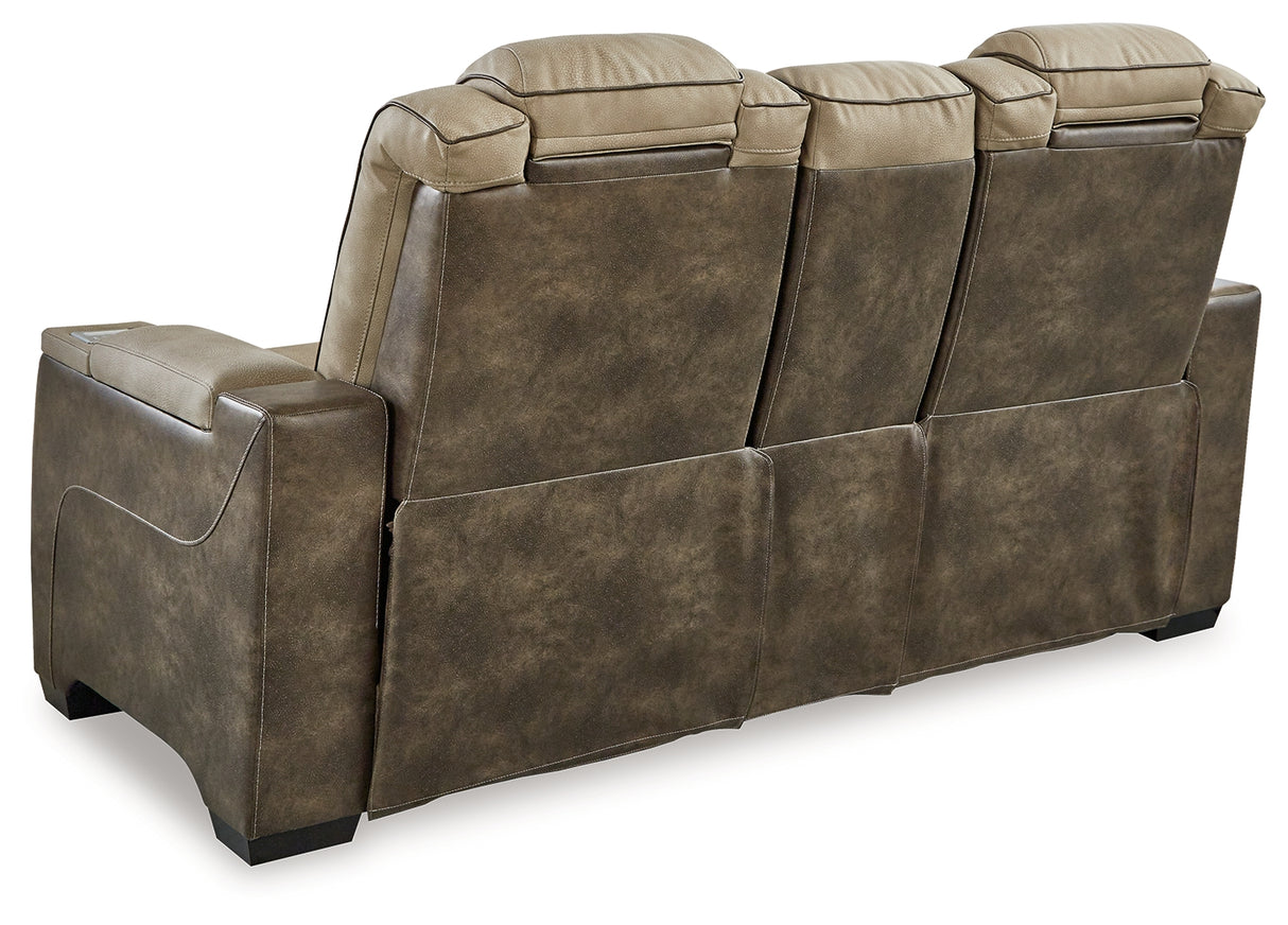 Next-Gen DuraPella Sand Power Reclining Loveseat and Power Recliner from Ashley - Luna Furniture