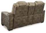 Next-Gen DuraPella Sand Power Reclining Loveseat and Power Recliner from Ashley - Luna Furniture