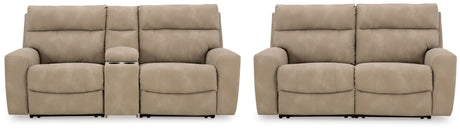 Next-Gen DuraPella Sofa and Loveseat in Sand from Ashley Furniture - Luna Furniture