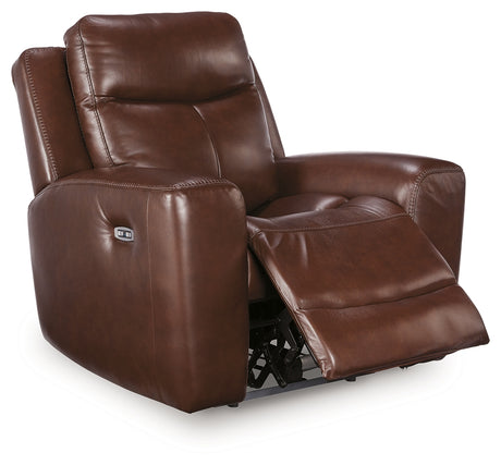 Next Move Mahogany Power Recliner from Ashley Furniture - Luna Furniture