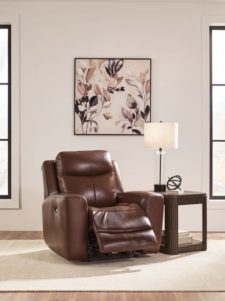 Next Move Mahogany Power Recliner from Ashley Furniture - Luna Furniture