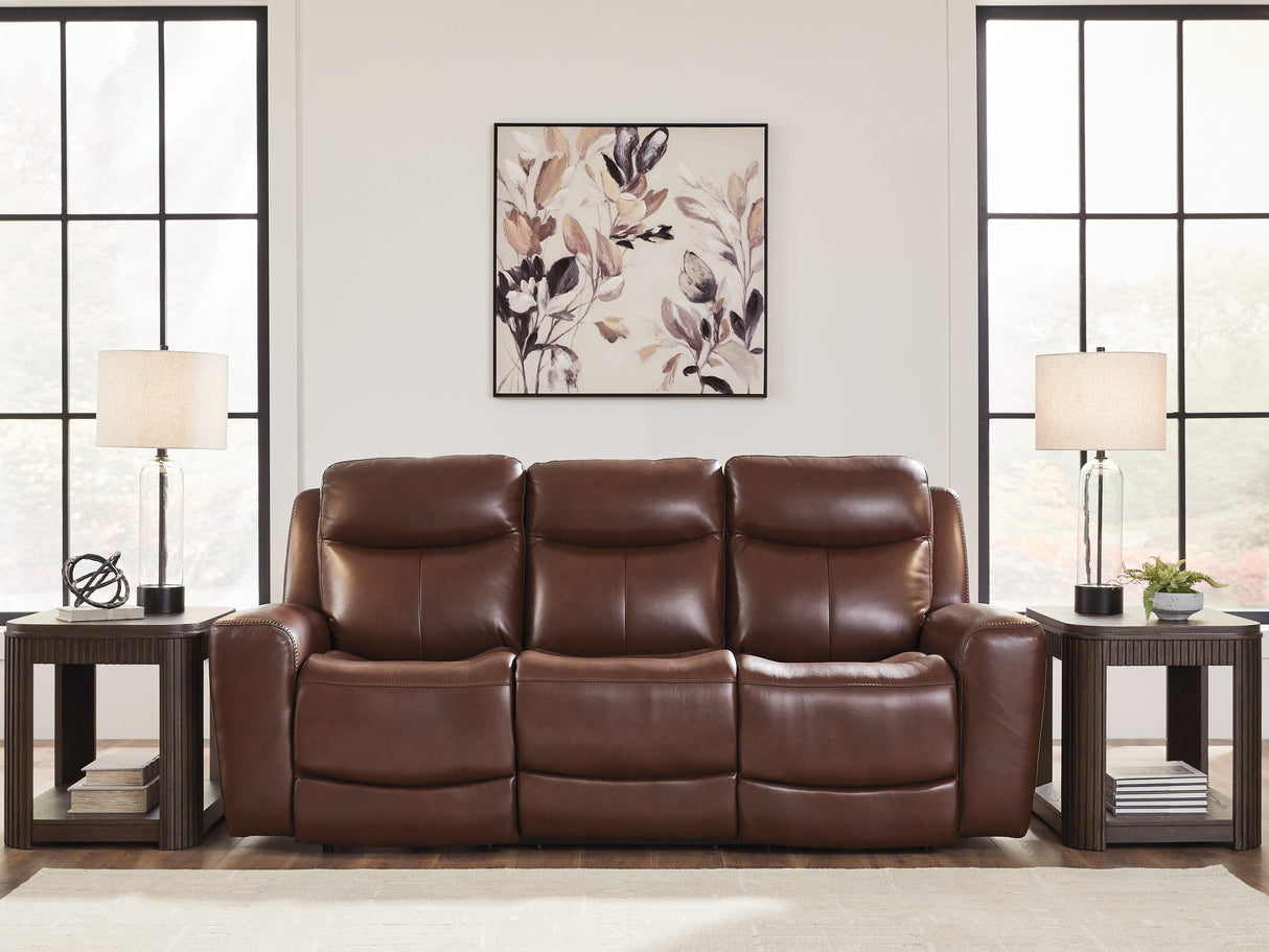 Next Move Mahogany Power Reclining Sofa from Ashley Furniture - Luna Furniture