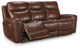 Next Move Mahogany Power Reclining Sofa from Ashley Furniture - Luna Furniture