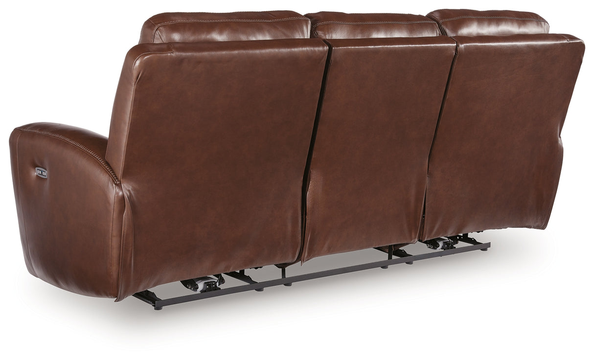 Next Move Mahogany Power Reclining Sofa from Ashley Furniture - Luna Furniture