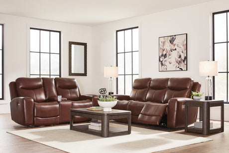 Next Move Sofa and Loveseat in Mahogany from Ashley - Luna Furniture