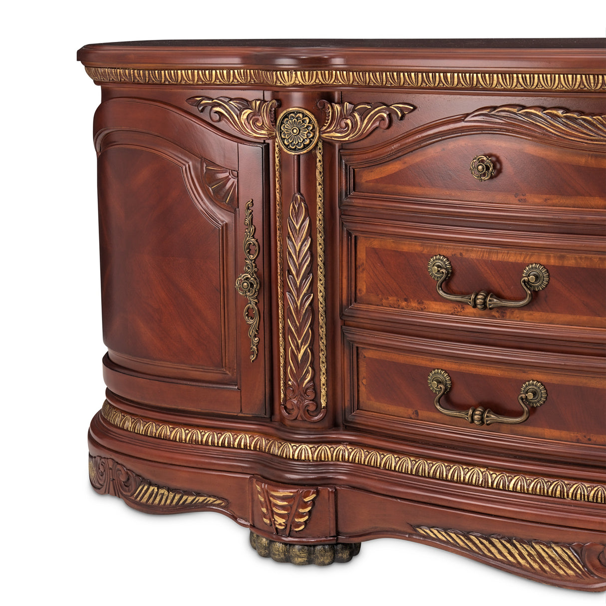 Cortina Honey Walnut Console Cabinet