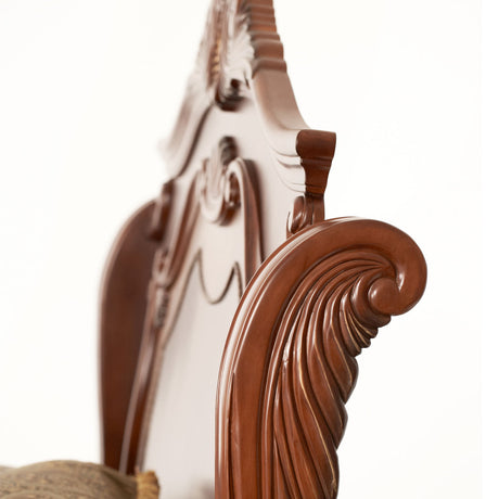 Cortina Honey Walnut Cal King Sleigh Bed from Michael Amini - Luna Furniture