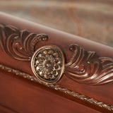 Cortina Honey Walnut Cal King Sleigh Bed from Michael Amini - Luna Furniture