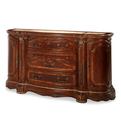 Cortina Honey Walnut Dresser from Michael Amini - Luna Furniture