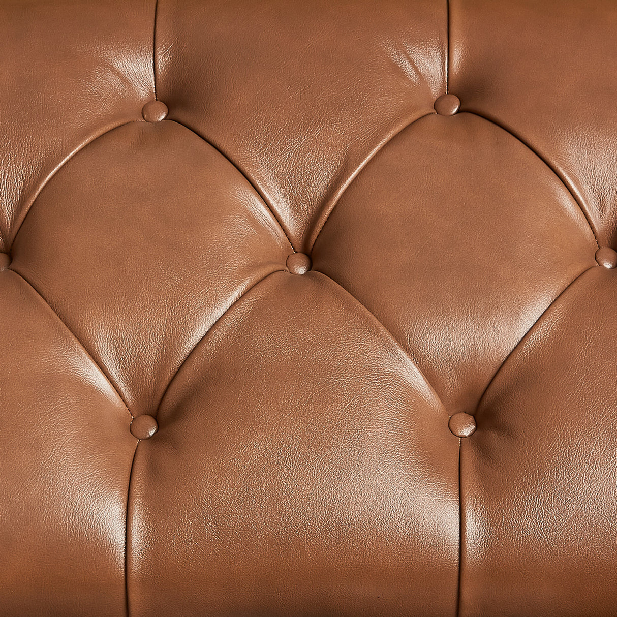 Cortina Honey Walnut Leather Bench With Storage from Michael Amini - Luna Furniture