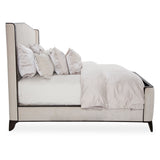 Paris Chic Espresso Queen Tufted Panel Bed (3 Pc) from Michael Amini - Luna Furniture
