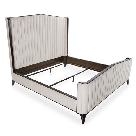Paris Chic Espresso Cal King Tufted Panel Bed (3 Pc) from Michael Amini - Luna Furniture
