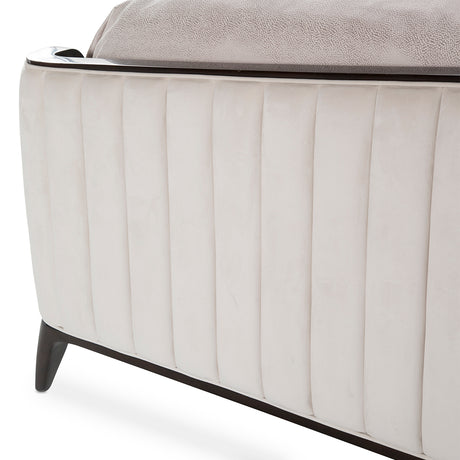 Paris Chic Espresso Cal King Tufted Panel Bed (3 Pc) from Michael Amini - Luna Furniture