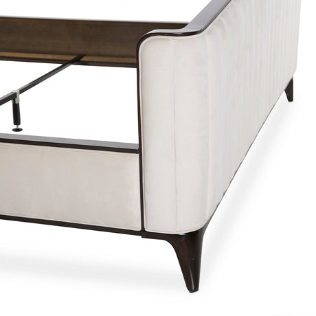 Paris Chic Espresso Cal King Tufted Panel Bed (3 Pc) from Michael Amini - Luna Furniture
