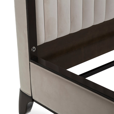 Paris Chic Espresso Cal King Tufted Panel Bed (3 Pc) from Michael Amini - Luna Furniture