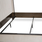 Paris Chic Espresso Eastern King Tufted Panel Bed (3 Pc) from Michael Amini - Luna Furniture