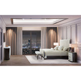Paris Chic Espresso Cal King Tufted Sleigh Bed (4 Pc) from Michael Amini - Luna Furniture