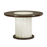 Paris Chic Espresso 48'' Round Dining Table from Michael Amini - Luna Furniture