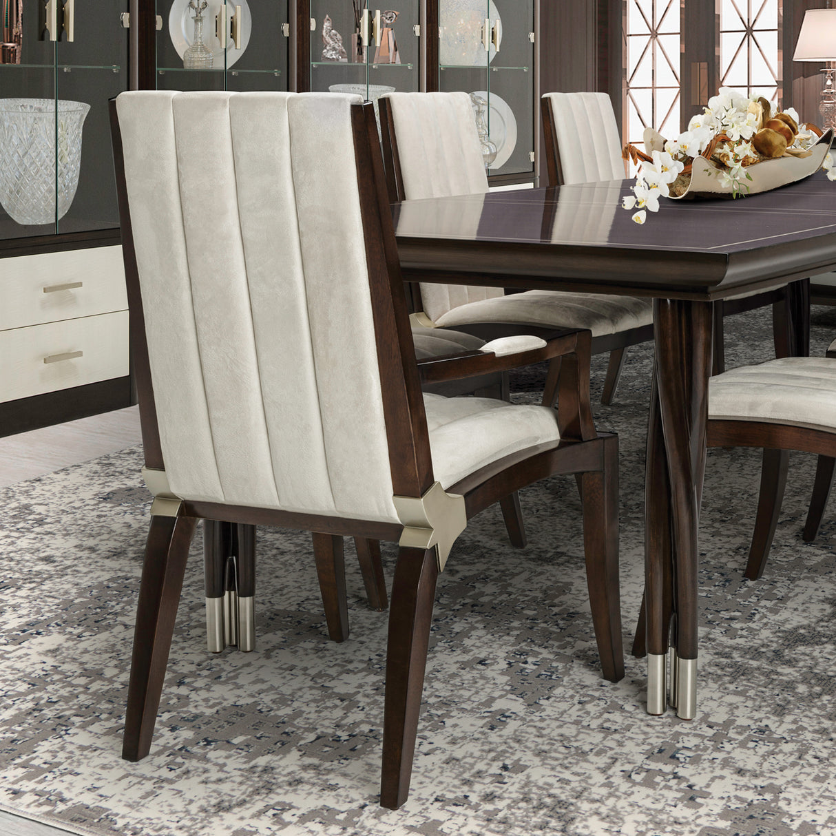Paris Chic Espresso Asmb. Arm Chair Espresso from Michael Amini - Luna Furniture