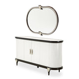 Paris Chic Espresso Sideboard & Mirror from Michael Amini - Luna Furniture